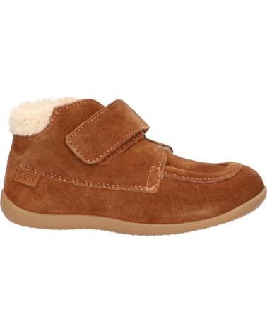 girl and boy Mid boots KICKERS 735000-10 BAMBA FUR  116 CAMEL CLAIR