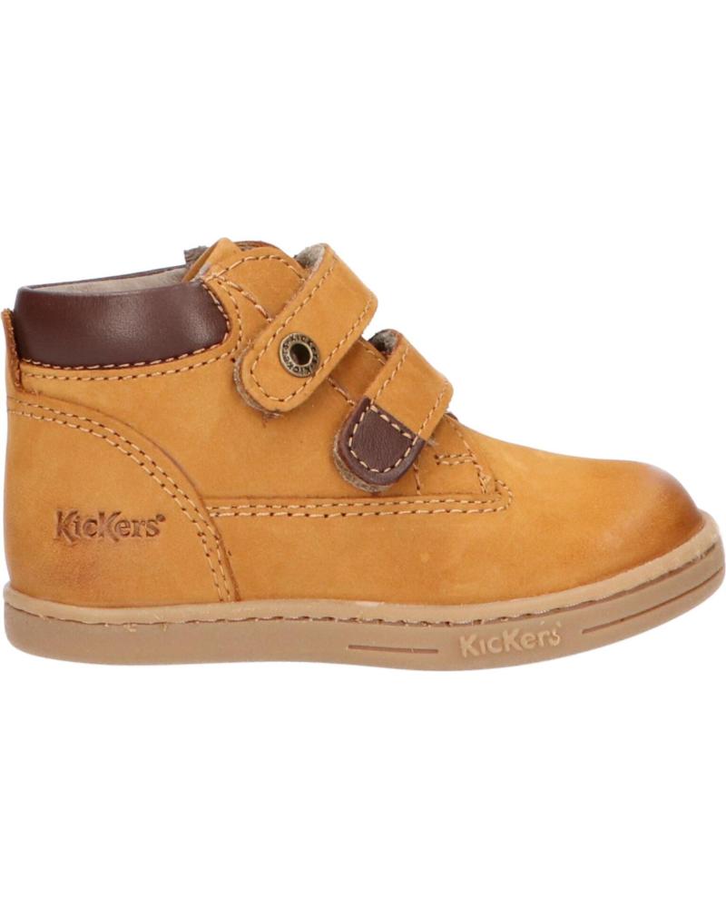 Botins KICKERS  de Menina e Menino 571983-10 TACKEASY  116 CAMEL MARRON