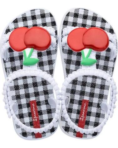 Infradito IPANEMA  per Bambina MY FIRST VII BABY WHITE-BLACK-RED 83189  WHITE-BLACK-RED