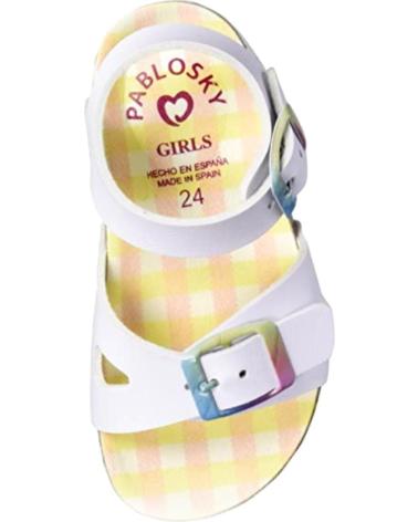 Sandales pour Fille PABLOSKY - SANDALIA BIO HEBILLA OLIMPO BLANCO