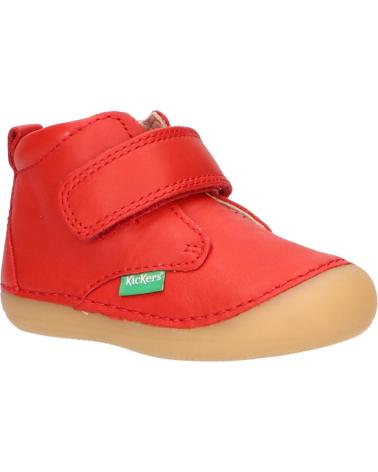 girl and boy Mid boots KICKERS 584343-10 SABIO  4 ROUGE PERM
