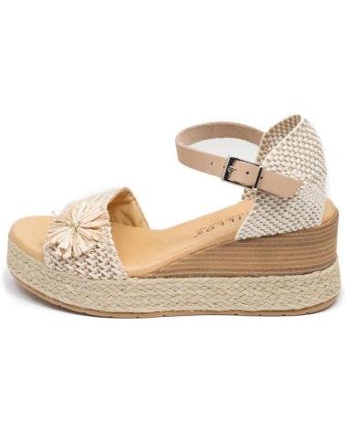 Sandalias de Mujer PITILLOS 5242 NATURAL CUERO