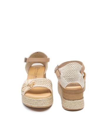 Sandalias de Mujer PITILLOS 5242 NATURAL CUERO