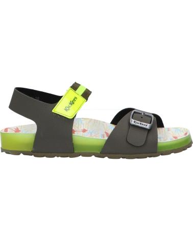 Sandálias KICKERS  de Mulher e Menina e Menino 894911-30 SOSTREET  202 KAKI JAUNE SURF