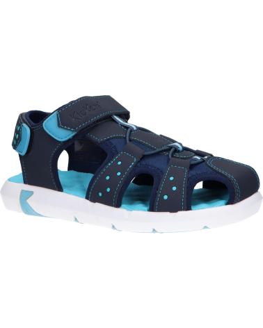 Sandalias de Niña y Niño KICKERS 858710-30 JUMANGE NUBUCK PU 52 BLEU FONCE LAGO