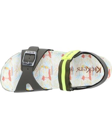 Sandalias de Niña y Niño KICKERS 894911-30 SOSTREET 202 KAKI JAUNE SURF