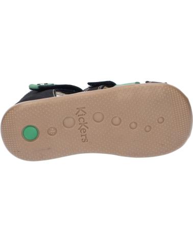Sandalias de Niño KICKERS 927261-10 BIPOD CUIR GOLF NUBUCK 101 MARINE VERT