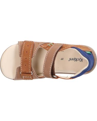 Sandalias de Niño KICKERS 785405-10 BOPING-2 GOLF NUBUCK 112 BEIGE CAMEL BLE