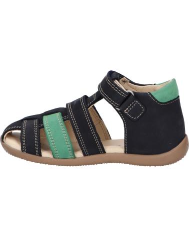 Sandalias de Niño KICKERS 927261-10 BIPOD CUIR GOLF NUBUCK 101 MARINE VERT