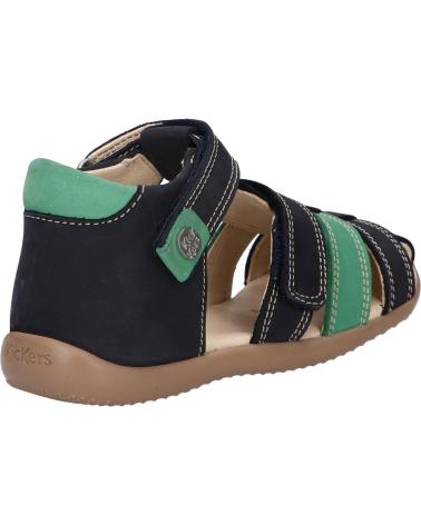 Sandalias de Niño KICKERS 927261-10 BIPOD CUIR GOLF NUBUCK 101 MARINE VERT