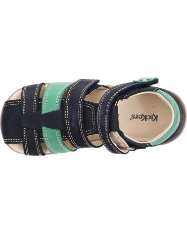 Sandalias de Niño KICKERS 927261-10 BIPOD CUIR GOLF NUBUCK 101 MARINE VERT