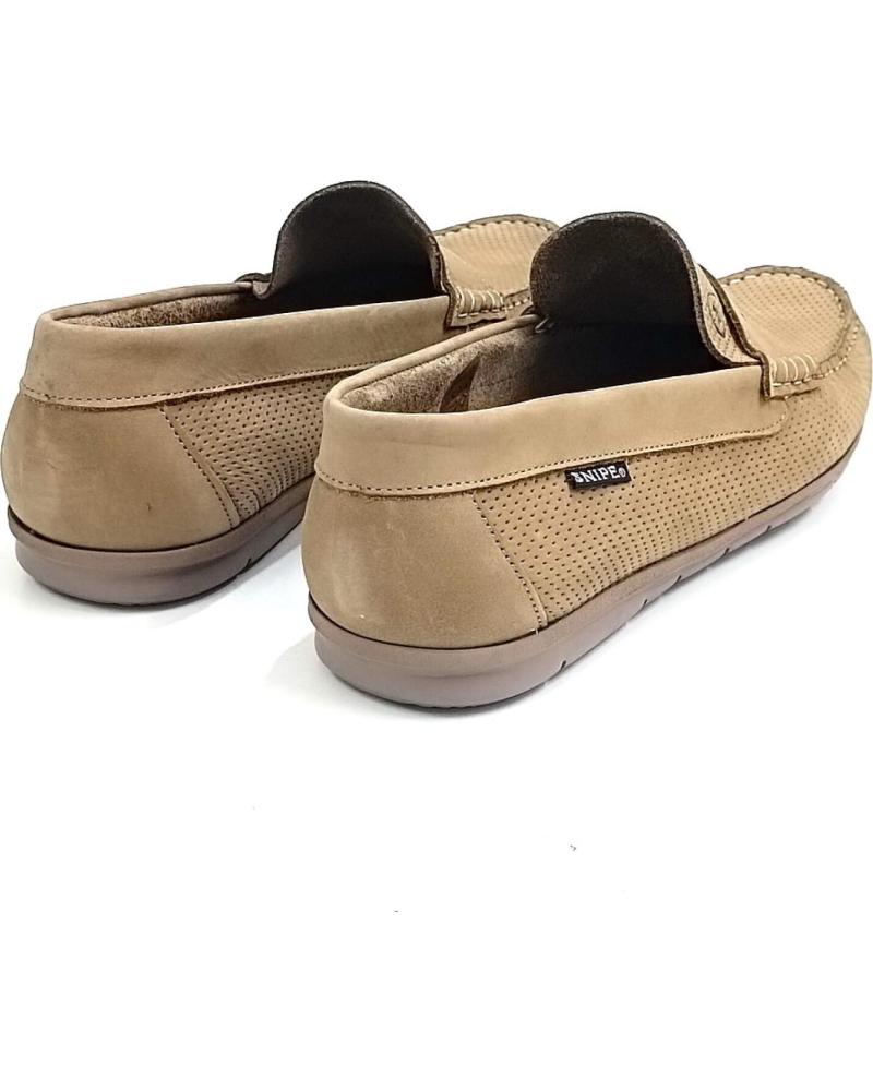 DESIGN - Scarpe con fibbie in camoscio marrone con suola naturale