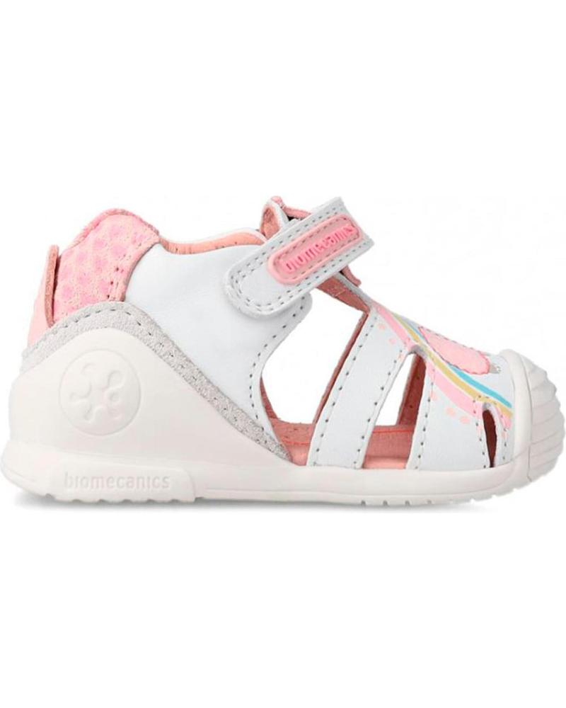 Schuhe BIOMECANICS  für Mädchen SANDALIA PIEL PARA PRIMEROS PASOS  BLANCO SAUVAGE