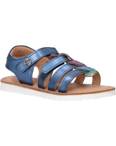 Sandalias de Mujer y Niña KICKERS 927352-30 BRAHMIA COW METAL 103 MARINE METAL RA