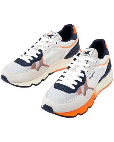 Scarpe sport per Uomo PEPE JEANS ZAPATILLAS BRIT PRO NEON M WHITE