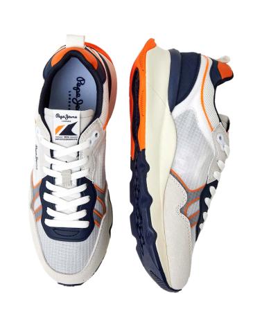 Scarpe sport per Uomo PEPE JEANS ZAPATILLAS BRIT PRO NEON M WHITE