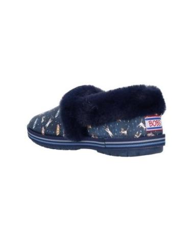 Woman House slipers SKECHERS BOBS TOO COZT-MOVIE NIGTH 113486 NVMT  AZUL