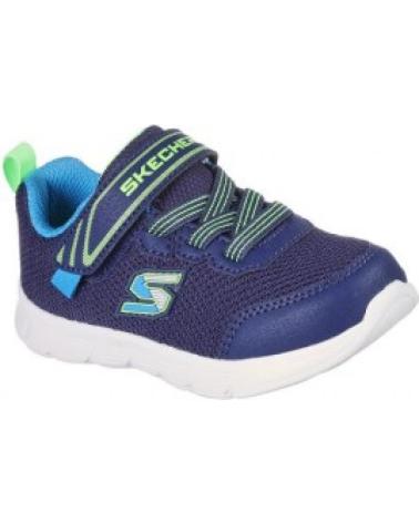 Sneaker für Mädchen und Junge SKECHERS COMFY FLEX MINI TRAINERS 407305N NVLM AZUL