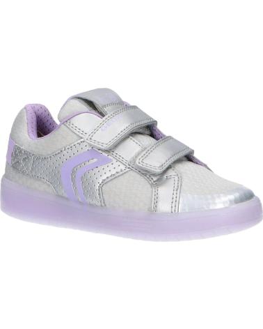 Woman and girl sports shoes GEOX J924HC 0GNAJ J KOMMODOR  C1316 SILVER