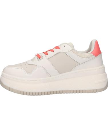 Sportschuhe für Damen TOMMY HILFIGER EN0EN02208 TJW RETRO BASKET FLATFORM YBI IVORY - BLEACHED