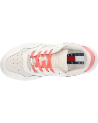 Sportschuhe für Damen TOMMY HILFIGER EN0EN02208 TJW RETRO BASKET FLATFORM YBI IVORY - BLEACHED