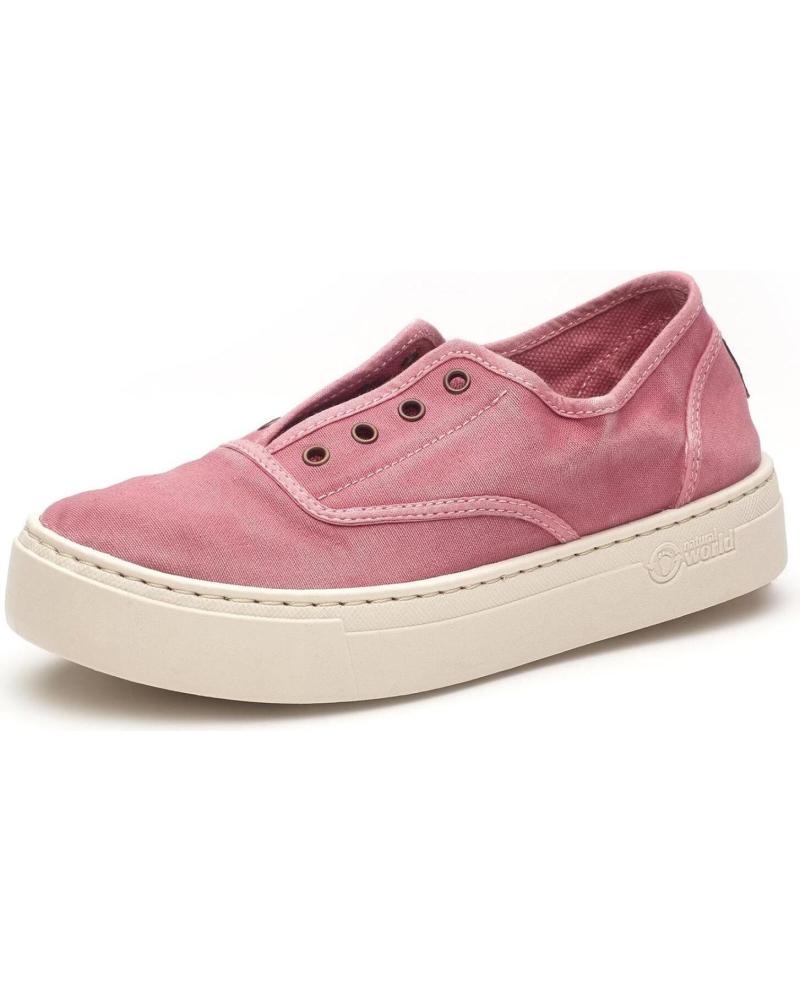 Zapatos de Mujer NATURAL WORLD 50-OLD SAMA-INGLES ELASTI ENZ ROSA