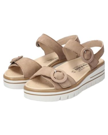 Sandálias de Mulher MEPHISTO CLARA MEPHISRO NUBUCK TAUPE