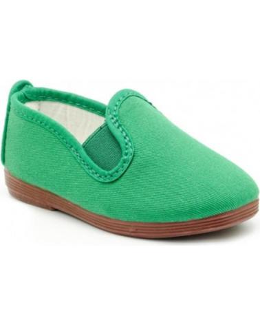 Woman and girl and boy shoes JAVER CONFU LONA VARIOS 1002  VERDE CLARO