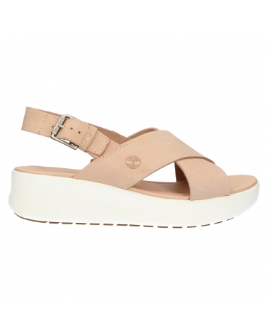 Sandali TIMBERLAND  per Donna A1WXJ LOS ANGELES  LIGHT BEIGE NUBUCK