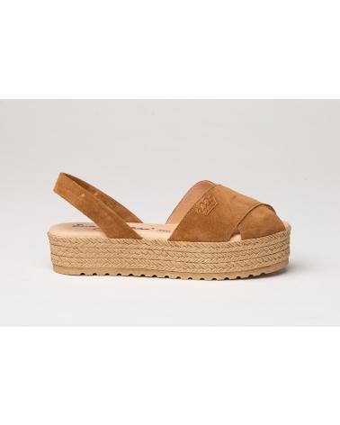 Woman shoes EVA MAÑAS IBICENCA ANTE CRUZ GEL-MEMORY FOAM 1257  CUERO