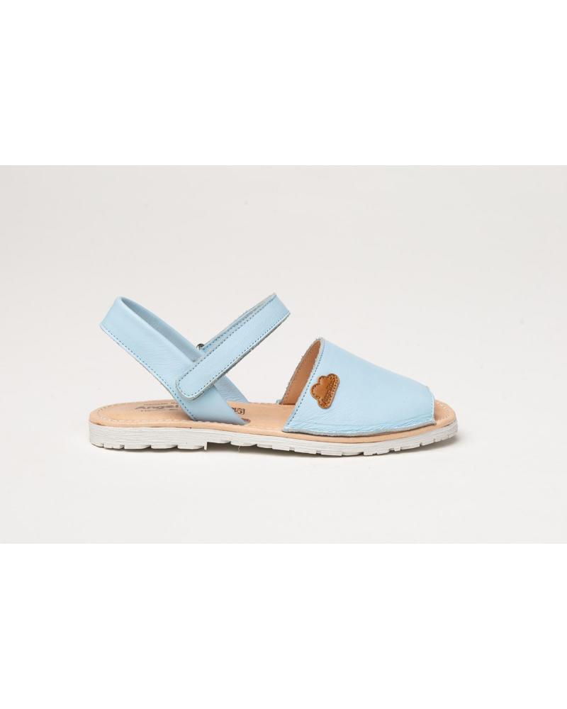 Sandales ANGELITOS  pour Fille et Garçon ABARCA PIEL 220 2  CELESTE