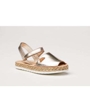 Sandali ANGELITOS  per Bambina ABARCA PIEL 221  PLATINO