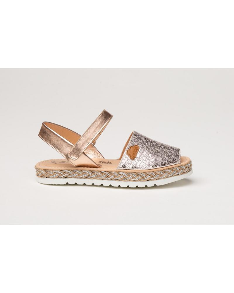 Sandalen ANGELITOS  für Mädchen ABARCA PIEL 224  NUDE