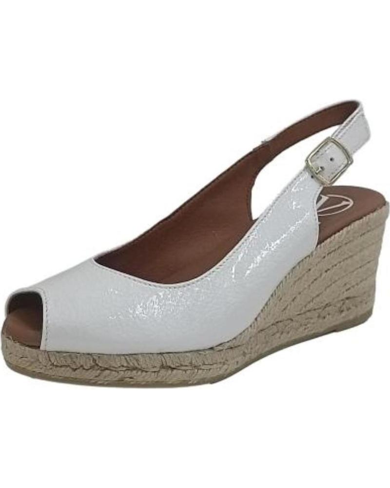Sandali VIGUERA per Donna ESPARTENA DE CHAROL CON CUNA DE YUTE CHAROL BLANCO Sandali VIGUERA per Donna ESPARTENA DE CHAROL CON CUNA DE YUTE CHAROL BLANCO