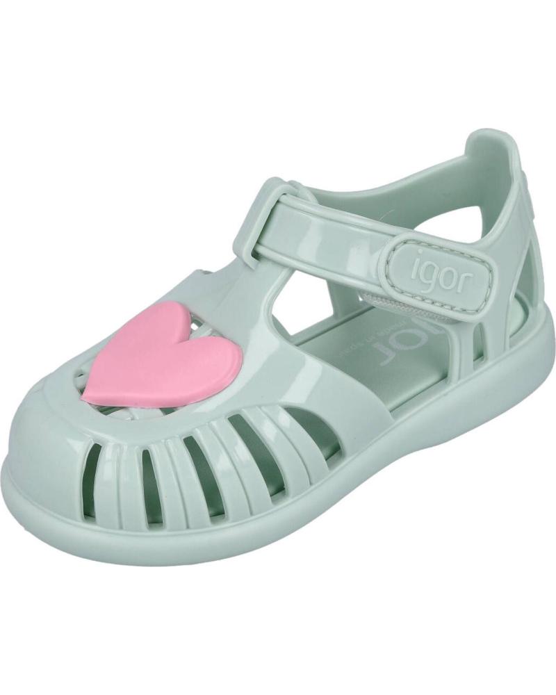 Sandals De Ni a IGOR TOBBY GLOSS SANDALIAS DE PLAYA PAR VERDE AGUA