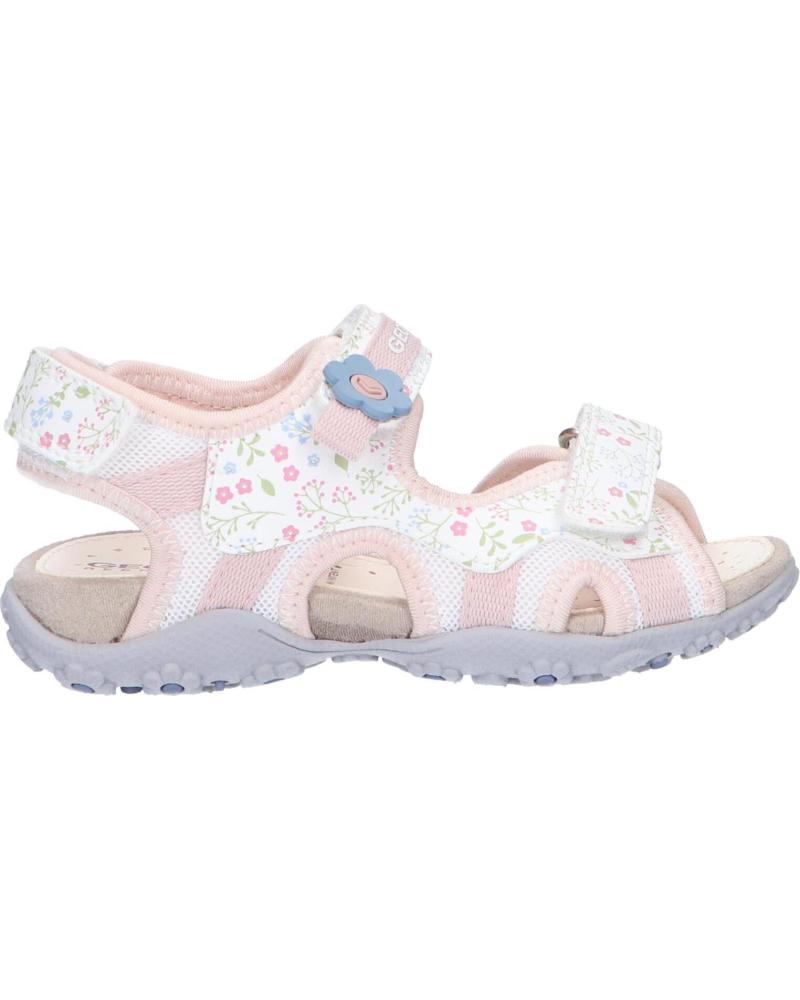 girl Sandals GEOX J92D9C 01404 J S ROXANNE C1Z8W WHITE