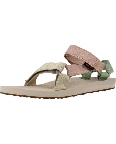 Woman Sandals TEVA 1135370-MCM W ORIGINALS UNIVERSAL METALLIC CLAY MULTI