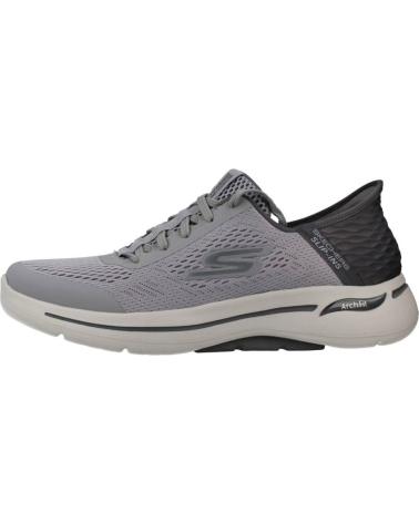 Scarpe sport per Uomo SKECHERS SLIP-INS GO WALK ARCH FIT GRIS