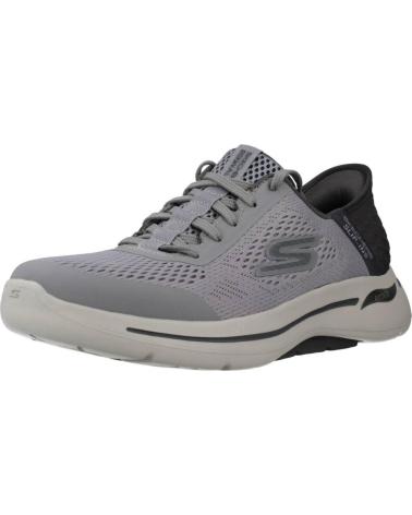 Scarpe sport per Uomo SKECHERS SLIP-INS GO WALK ARCH FIT GRIS