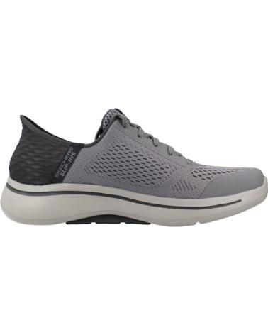 Scarpe sport per Uomo SKECHERS SLIP-INS GO WALK ARCH FIT GRIS