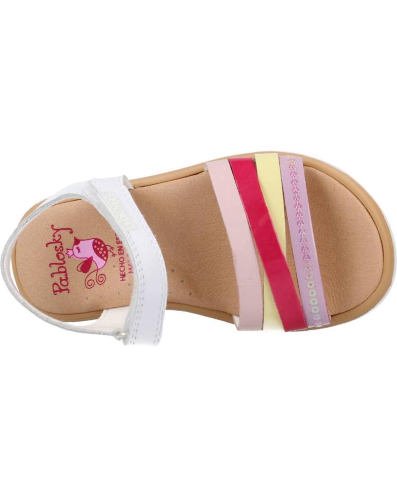 Pablosky 423500 Sandalo Bambine E Ragazze – Calzatura Spagnola Eco-Sostenibile Con Tecnologia Green System, Pianta In Sughero, Suola Antiscivolo, Chiusura A Fibbia, Certificato Global Recycled Standard - 2