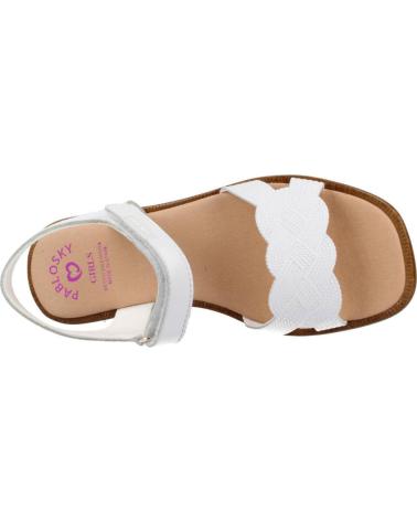 Sandálias PABLOSKY  de Menina SANDALIA CON VELCRO  NAPA NACAR BLANCO