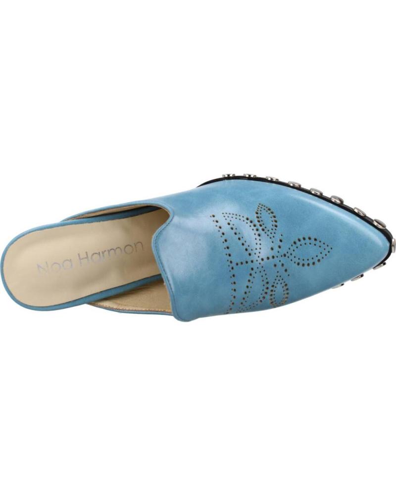 Zuecos azules mujer top