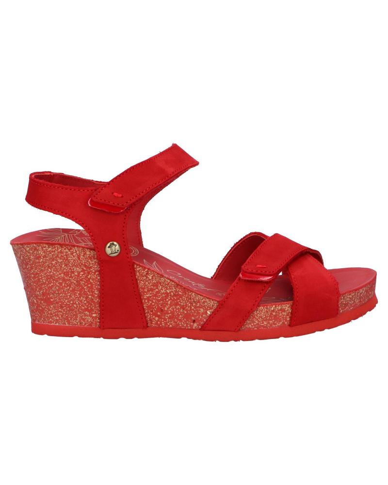 Woman Sandals PANAMA JACK VIERI BASICS B4  NOBUCK ROJO