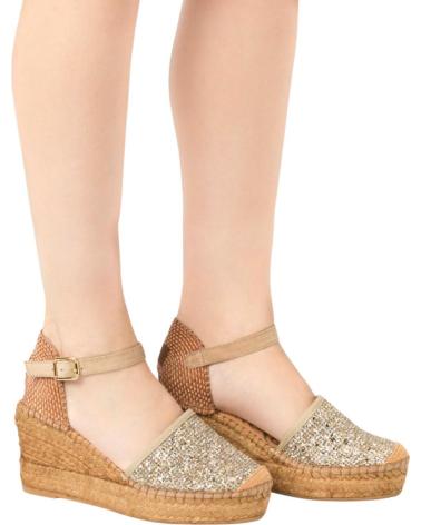 Sandalias de Mujer VIDORRETA ALPARGATAS GLITTER CAMEL 