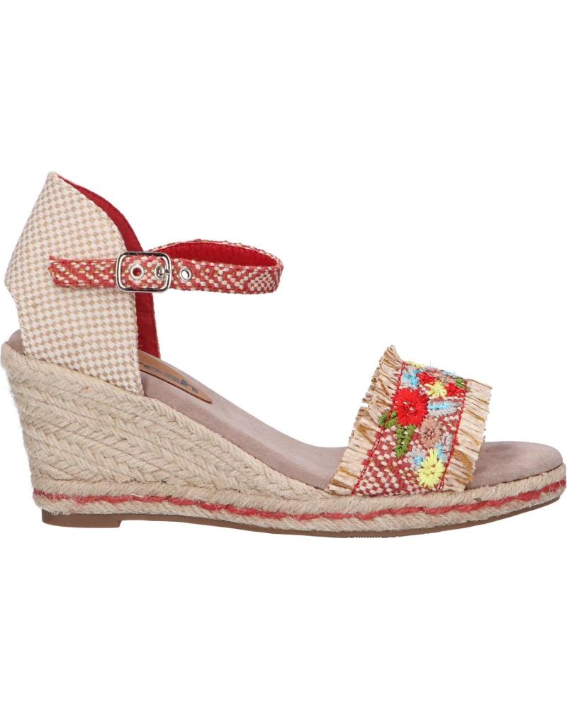 Sandálias de Mulher REFRESH 72246 TEXTIL ROJO