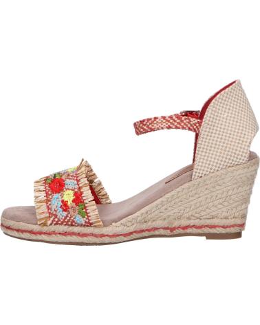 Sandálias de Mulher REFRESH 72246 TEXTIL ROJO