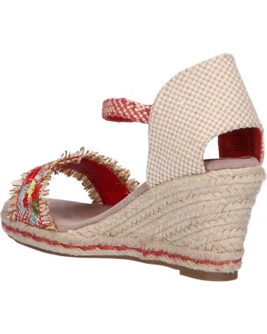 Sandálias de Mulher REFRESH 72246 TEXTIL ROJO
