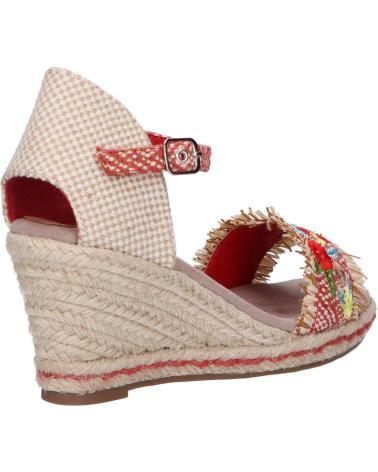 Sandálias de Mulher REFRESH 72246 TEXTIL ROJO