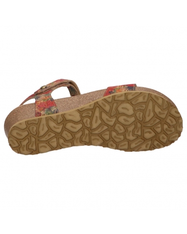 Woman Sandals PANAMA JACK CAPRI CORK B1 TEJIDO ROJO